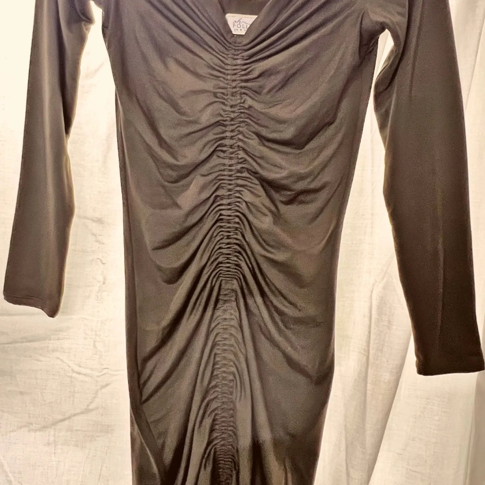 Elegant Long Sleeve Ruched Dress